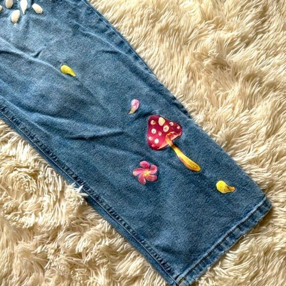 Wild Fable High Rise ‘Dad Jeans’ Hippie Boho Size 4 Boyfriend Loose Fit - Picture 5 of 11